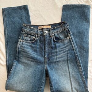 GRLFRND Blue Straight Leg Jeans